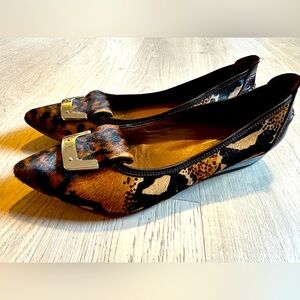 Mini Wedge Calf hair and Leather Donald J. Pliner size 8